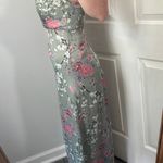 Boutique 1861 Boutique 1961 Sage Green Silky Midi Floral Dress Photo 1