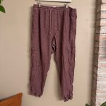 Anthropologie Linen Cargo Pants Photo 1