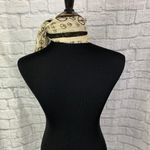 D&Y Peace scarf or home decor ivory and black color 32.5”x40” Photo 3