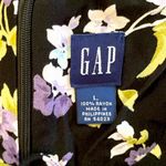 Gap | Black/ lavender floral v-neck sleeveless sun dress with front tie Photo 5