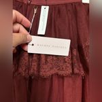 Rachel Parcell  Red Grape Tiered Maxi Skirt,size XS Photo 1