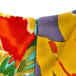 David Meister  Yellow Blue Purple Sunflowers Floral Sheath Sleeveless Dress sz 4 Photo 9