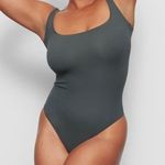 SKIMS  Cotton Rib Bodysuit In Deep Sea Photo 0