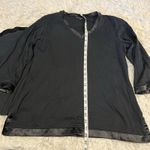 Brooks Brothers 1818 Women's Large Black 100% Cotton Pima Pajama Set Super Soft Photo 7