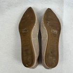 Franco Sarto Perforated Pointed Toe Flats Beige Suede Leather Women's Size 9.5 Photo 5