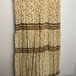 Free People  Feeling Pleated Maxi Dress In Neutral Womens Floral Small Boho Photo 14