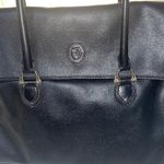 Trussardi Black Leather Tote Bag. Photo 2