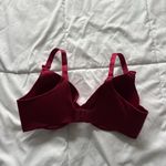 Vanity Fair  Womens Size 36C Red Pink Bra Adjustable Soft Sexy Stunning Photo 4