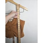 Storia Rust Color Ruffle Hem Adjustable Sleeveless Crop Top Size Large Boho Photo 3