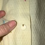 Vintage Pastel Yellow Floral and Butterfly Dress Size M Photo 4