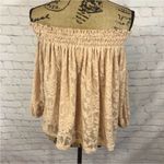 Deletta  Blush Lace Off Shoulder Blouse Photo 3