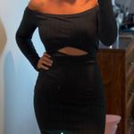 Windsor Green Off-Shoulder Long Sleeve Bodycon Dress Photo 0