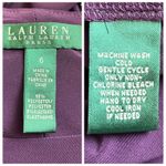 Ralph Lauren Lauren Sheath Dress Knot Front Boatneck Jersey Plum Women’s Size 6 Photo 10