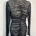 Avec Les Filles  RUCHED LACE CUTOUT BACK MINIDRESS IN BLACK Size Small NWT Photo 10