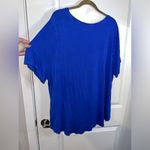 Ava & Viv Cobalt Blue Round Neckline Plus Size Short Sleeve Tshirt Size 3XL Photo 5