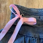 Source Unknown Ruffled Denim Skort with Pink Bows Juniors S Photo 1