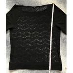 Poetic Justice Lace Ponte Sleeve Knit Off Shoulders Top Women Size 1X NWOT Black Photo 11