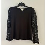 Exclusively Misook Sweater Size Small Black Lace Rhinestone Cocktail Whimsigoth Photo 15