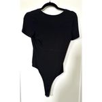 VICI Black Henley Style Jane Ribbed Bodysuit Photo 4