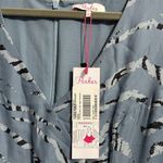 Parker π NWT Soliana Silk Blend Tiger Stripe Ruched Dress Photo 7