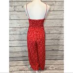 Madewell  Jumpsuit "Prairie Posies" Wide Leg Sleeveless Red Floral-0 Photo 1