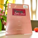 Hanes Silky Sheer Thigh High Stockings Sz AB Little Color Classic Sandalfoot Photo 10