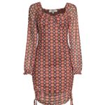 NEW Madden NYC Womens Floral Sheer BodyCon Dress Plus Size XXL Boho Hippie Indie Brown Photo 1