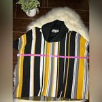Joseph A . Cowl neck striped sweater sz large Photo 3
