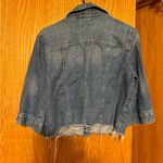 Loft  outlet quarter length sleeve cropped denim jacket Photo 1