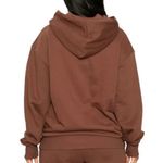 Naked Wardrobe Chocolate Hoodie Sweatshirt with Kangaroo Pocket Size 1X Photo 1