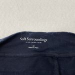 Soft Surroundings Acid Wash Asymmetrical Stretch Knit Midi Skirt Blue size 3X Photo 5