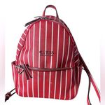 Guess Los Angeles Womens Backpack Red/White Stripe Summer Nautical Preppy Photo 0