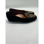 A. Testoni Animal Print Calf Hair Suede Leather Slip On Shoes Made In Italy 6.5 Black Photo 3