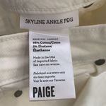 Paige  Skyline Ankle Peg Off White Jeans Size 27 Photo 6