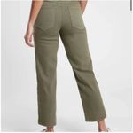 Athleta  Flex Straight Crop Jean in Olive Green‎ Size 8P Denim Photo 2