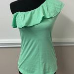Lilly Pulitzer One Shoulder Mint Colored Top Photo 0