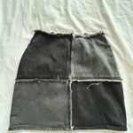 Blue Blush Black and grey mini jean skirt Photo 4