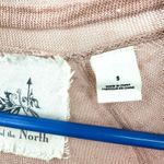 Angel of the North Size Small Anthropologie Pink Cardigan Sweater Linen‎ Blend Photo 4