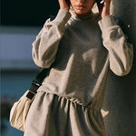 NWOT FP Movement Free People Such A Flirt Romper Heather Grey Small Gray Photo 0