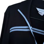 Misook EUC  Open Front Sweater Black Sky Blue Size XL Photo 4