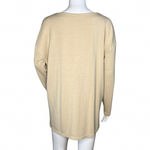 Banana Republic  Shirt Womens Medium Tan Tunic Top Casual‎ Neutral Minimalist Photo 3