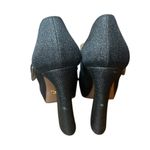 Prada  Black Metallic Cloth Platform Mary Jane Heels Photo 3