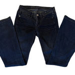 Madewell  Women's 25 Blue Dark Wash Stretch Low Rise‎ Jeans Boot Cut Photo 0