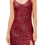 1. State  Red Sequin Mini Dress  Photo 0