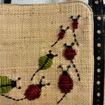Lauren Tango Beige Straw Beaded Ladybug Purse Tan Photo 1