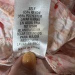 Storia  Boutique Pink Coral Floral Ruffle Mini Dress Small Spring Summer Vacation Photo 3