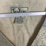 Vintage Tantrums Vest Women Pastel Striped Embroidered size petite medium Yellow Photo 1