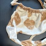 Darlin’ Tan and Cream Bikini Top Size Medium Brown Photo 1