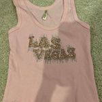 Vintage Las Vegas Crop Top Pink Photo 0