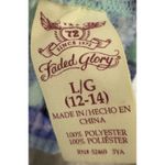 Faded Glory  Blue/Aqua Plaid Fleece Pajama Pants, Tie Waist, Large, 12-14 Photo 5